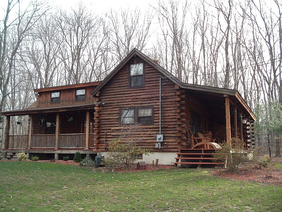 Custom built log home
