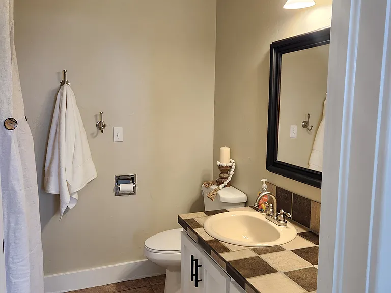 Bathroom #+ with tub/shower combination