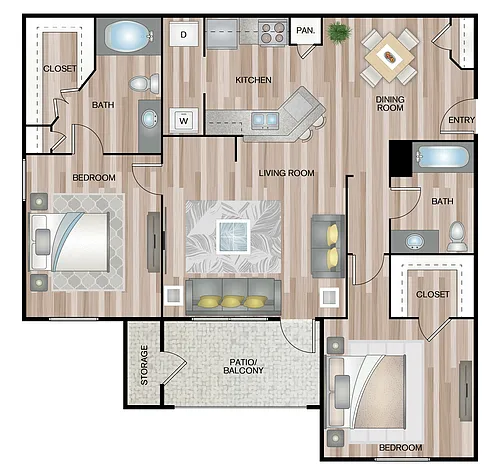 Floor plan 2-2 A