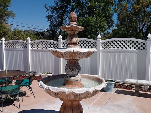 Refreshing Fountain on Patio