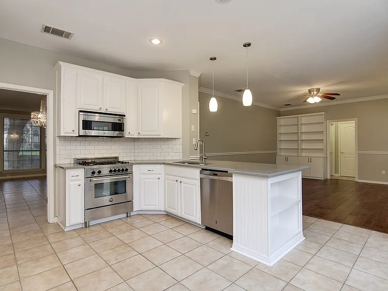 Kitchen and living room