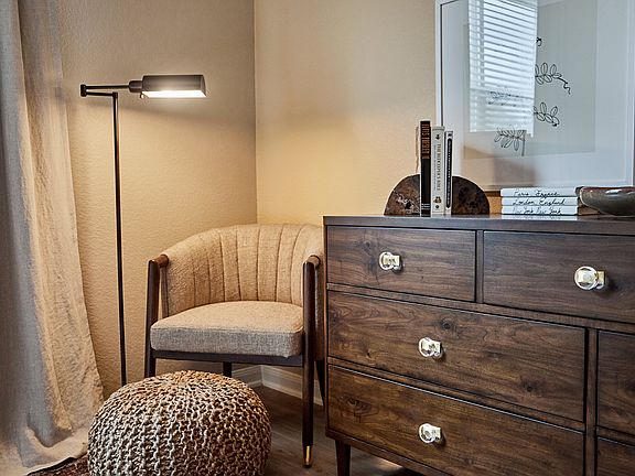 Each room has its own closet