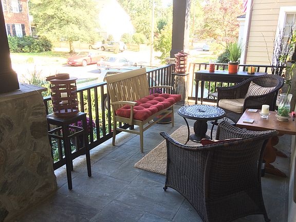Covered Stone Porch