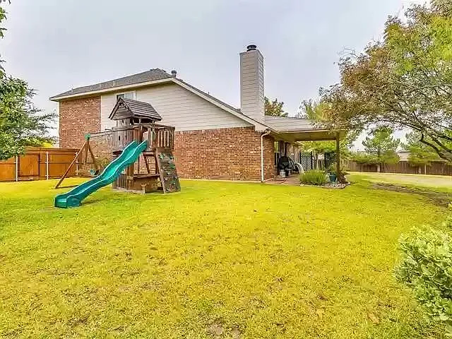 Another view of the large backyard