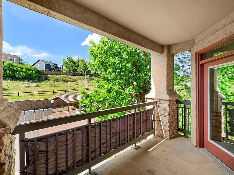 1st balcony; off living room and secondary bedroom