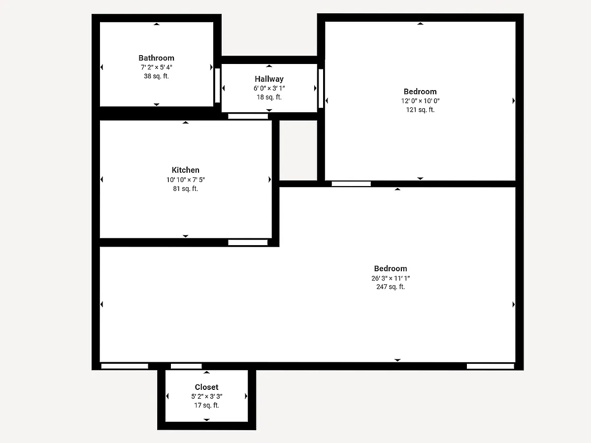 Floor plan 1X1