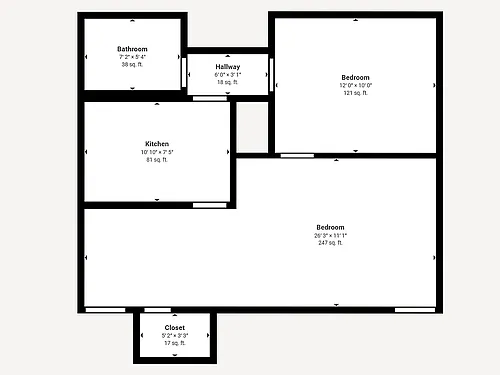 Floor plan 1X1