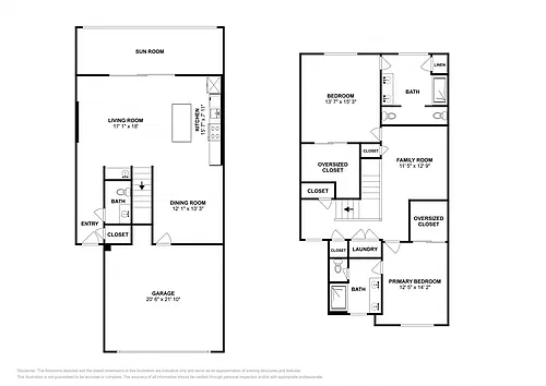 Floor plan B5 Townhome