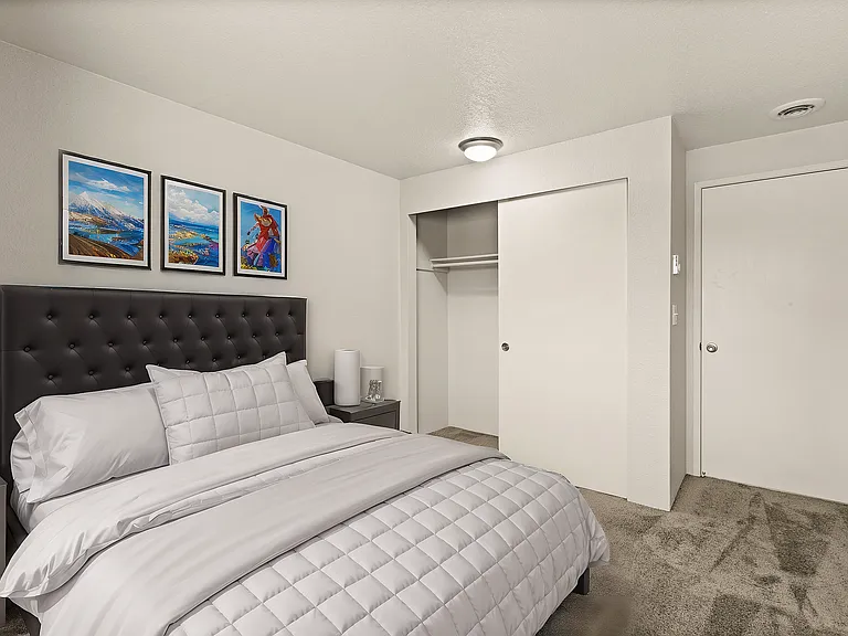 Experience tranquility in this beautifully designed bedroom, perfect for restful nights.