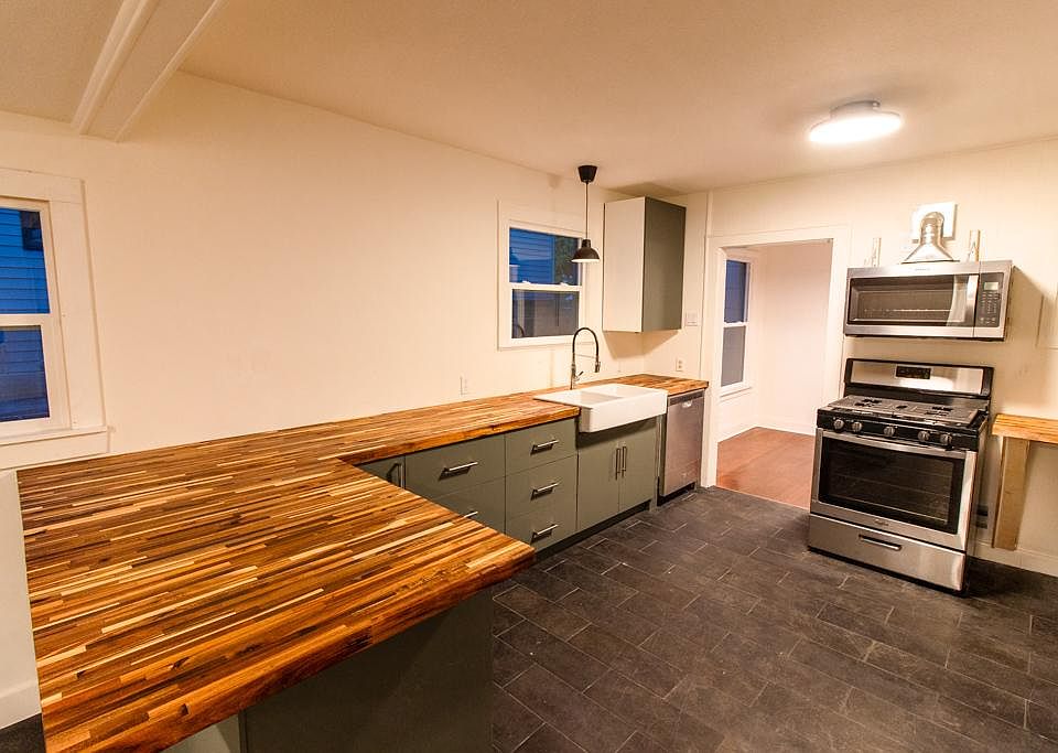 kitchen view from end of counter