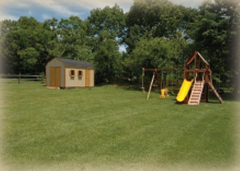 NEW SHED AND PLAYSET