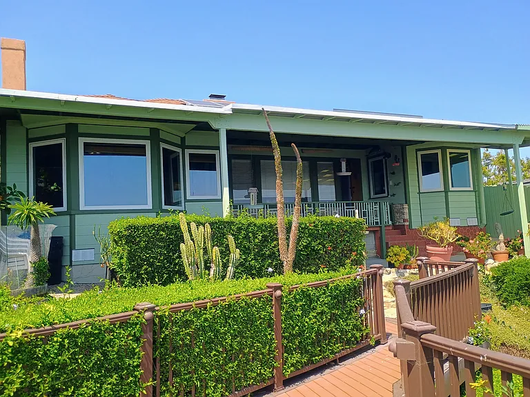 Ocean-side View of Exterior of the Home As Seen From The Rear Deck
