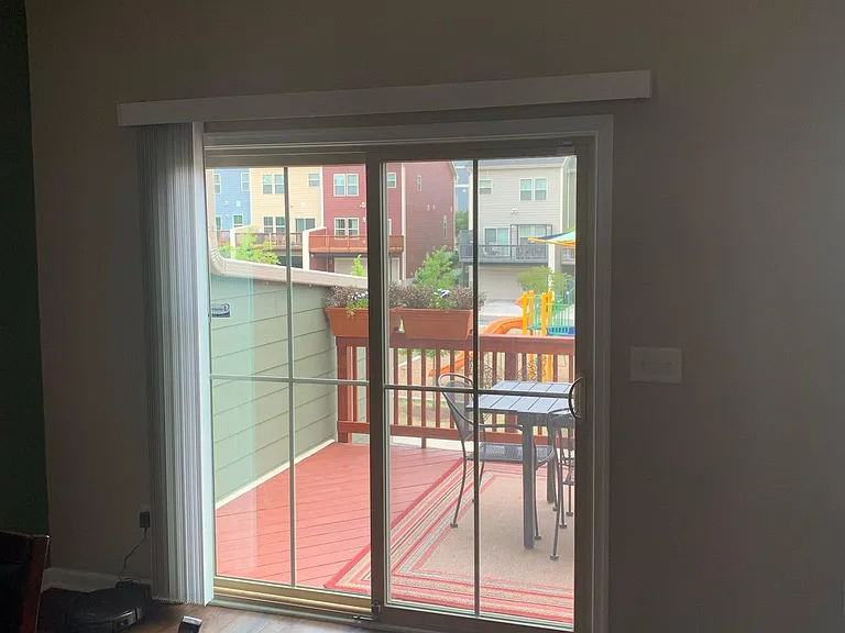 Sliding door to deck