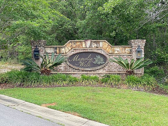 quaint subdivision entrance 