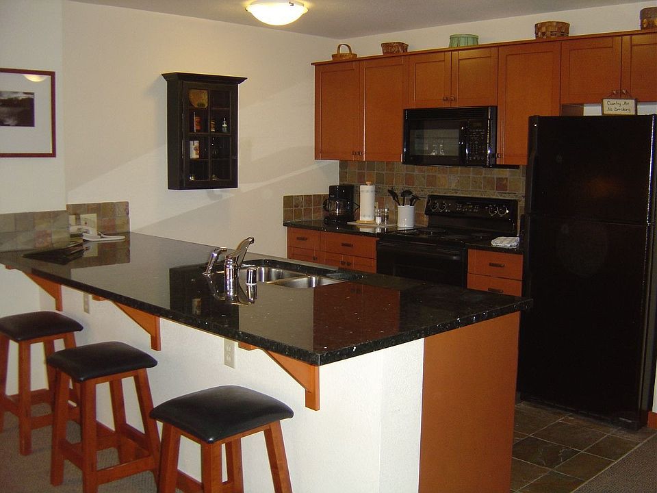 Kitchen with granite