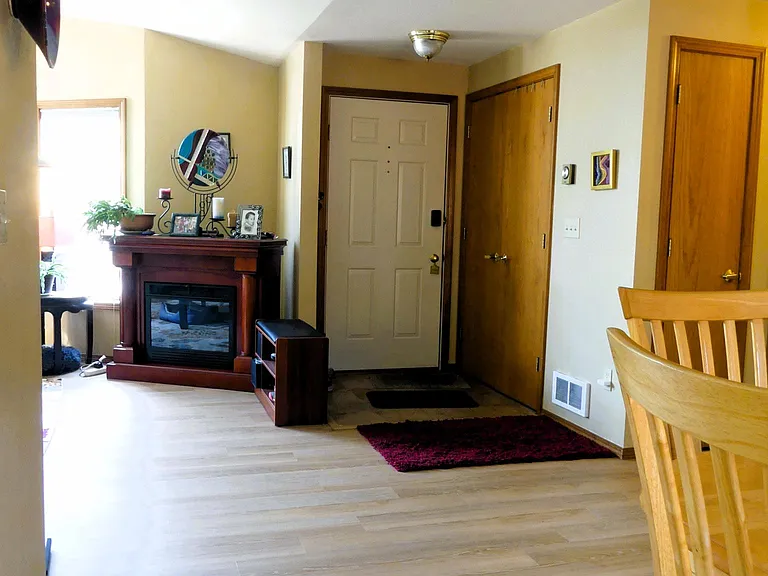 Entry - Electric Fireplace for cozy evenings
