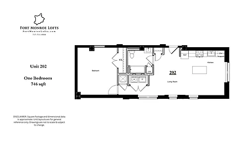 Floor plan One Bedrooms