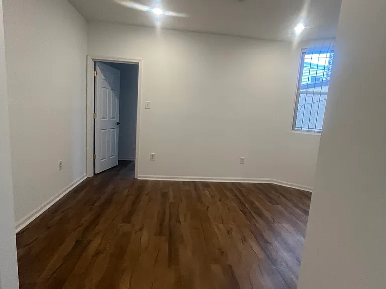 Entering into the living area which I have staged to show what you can do with the space