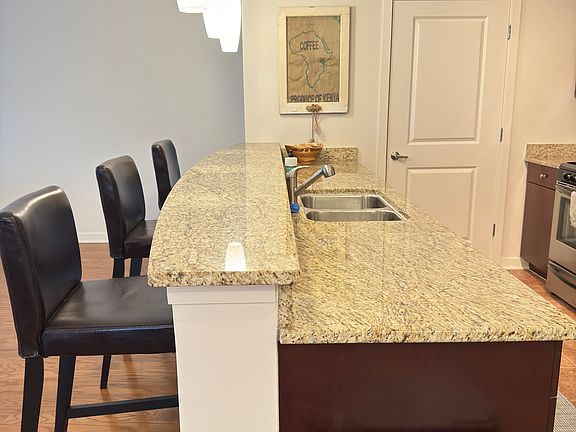 Kitchen/ granite counters stainlees steel appliances