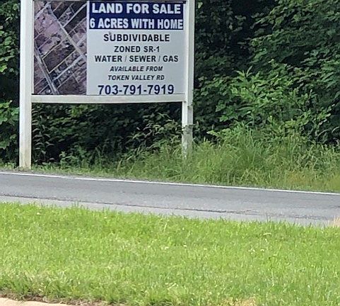 Sign on Property