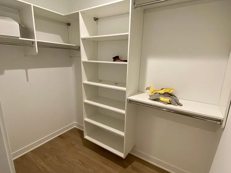 Walk in closet in Master Bedroom