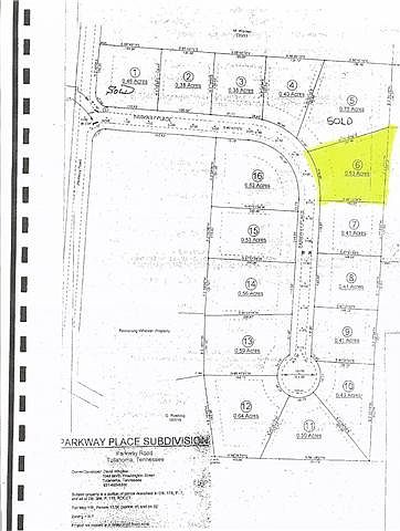 1st image of 0 Parkway Pl Lot 6