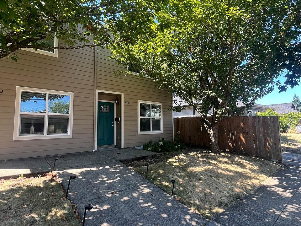Both sides of townhome