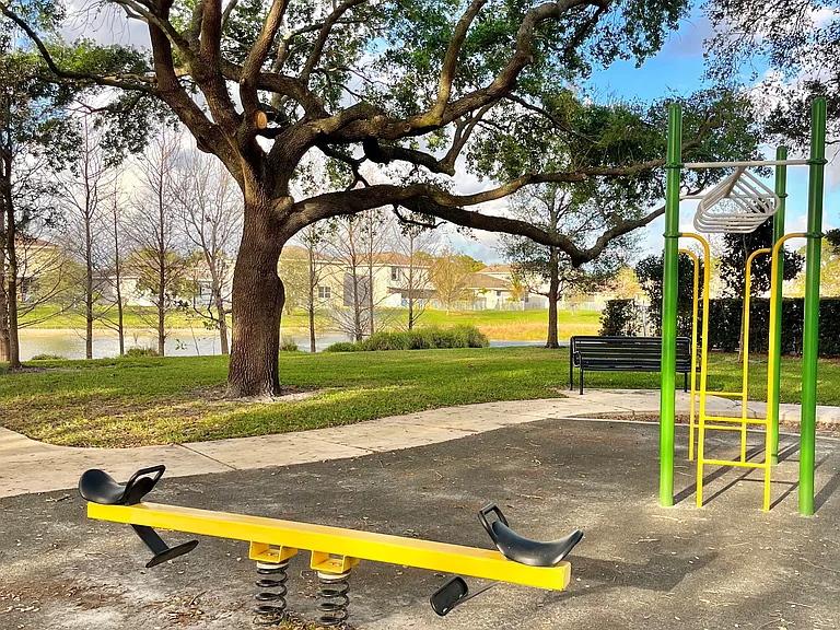 Neighborhood resident only playground