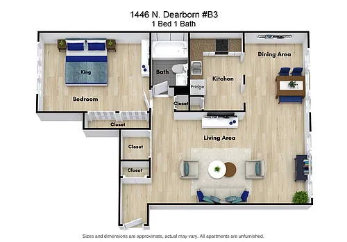 Floor plan 1 Bed