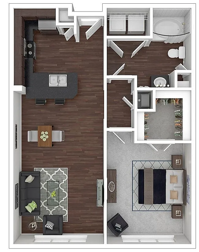 Floor plan Bellaire II Midrise