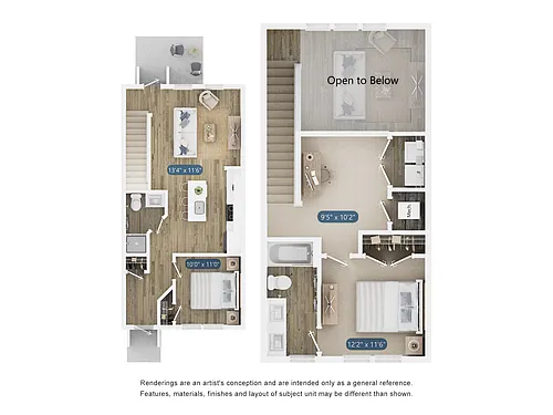 Floor plan Townhome B
