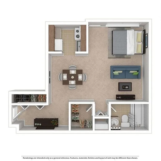 Floor plan Studio Hillside