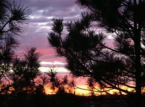 Sunset from the deck