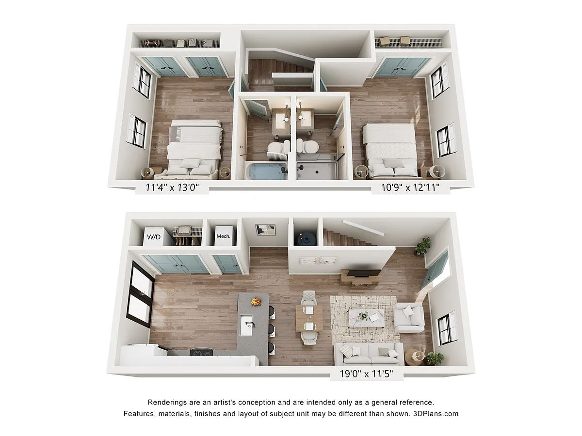 Floor plan Ashton Townhome