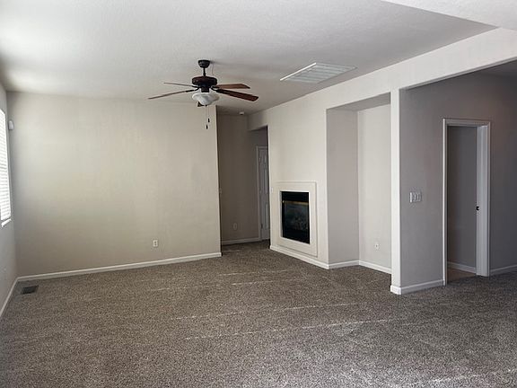 family room with gas firepalce