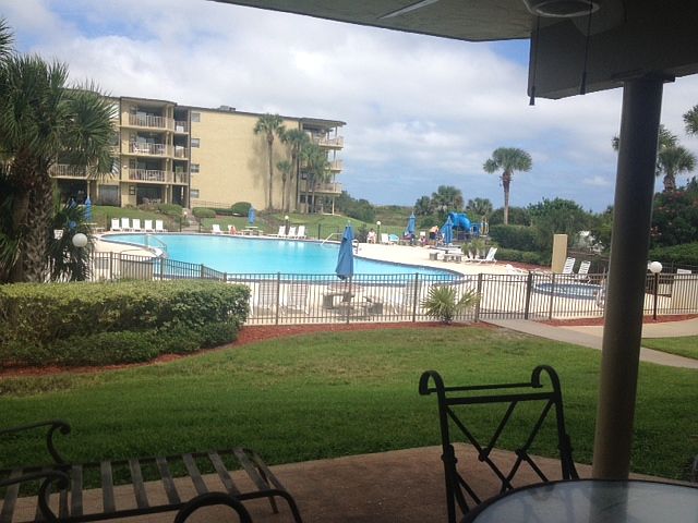 Steps to pool & sandy beach