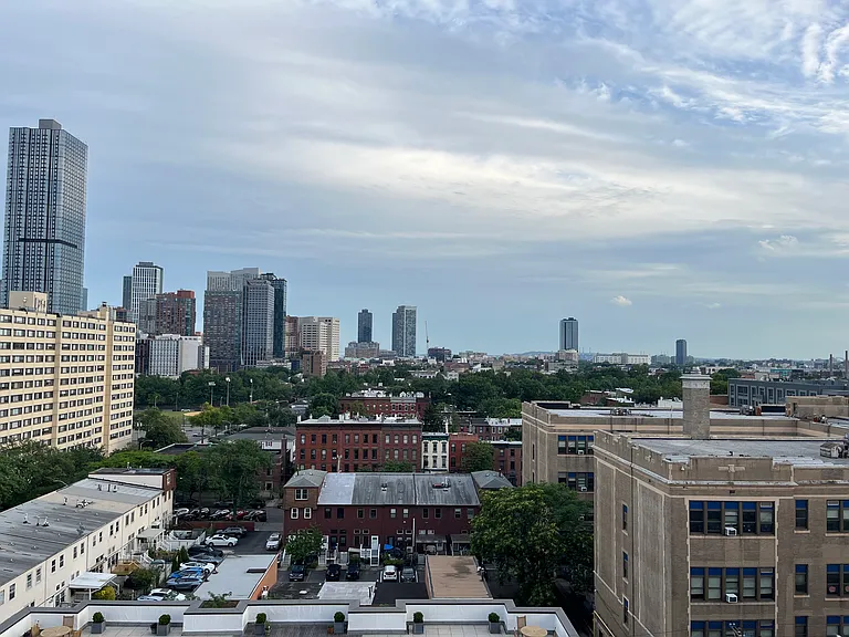 South view of downtown Jersey City from the terrace