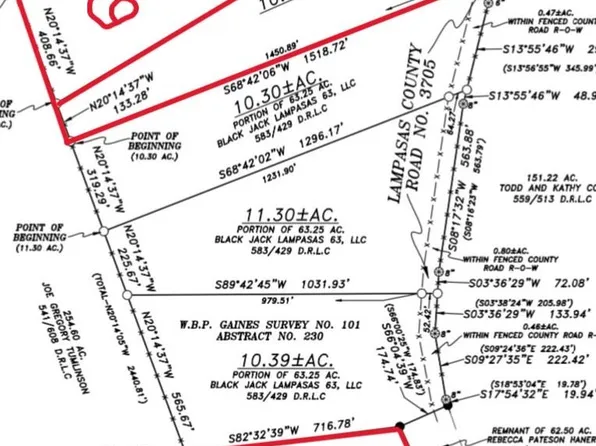 143 CR 3705 LOT 5 Road, Lampasas, TX 76550