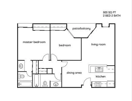 Floor plan 2BDBr