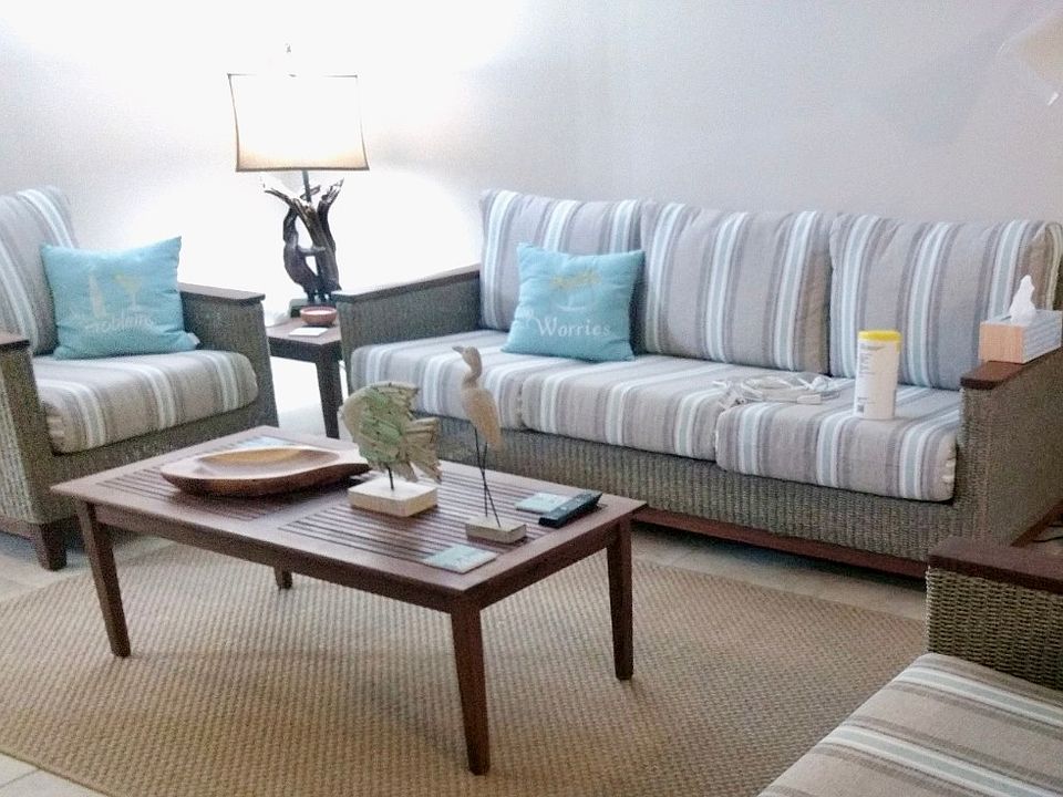 Enjoy a relaxing evening with loved ones by curling up on the cozy couches.