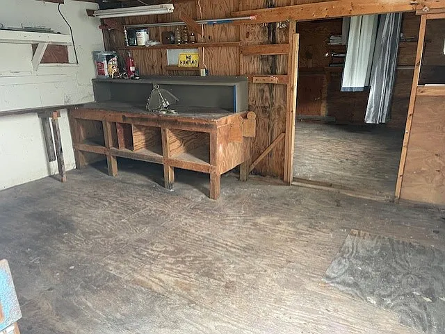 Workshop and storage.