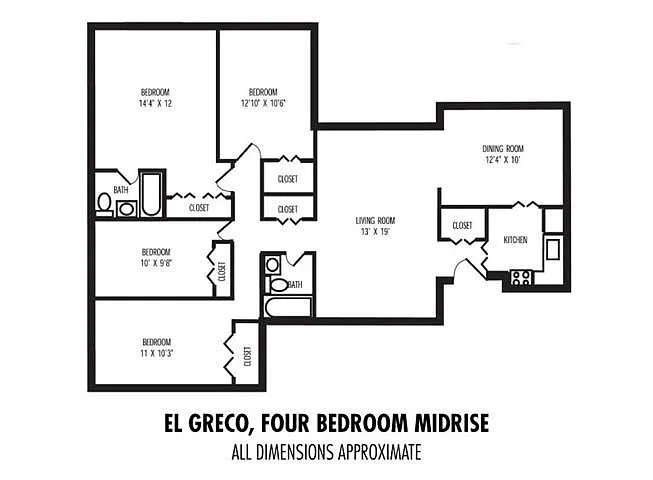 Floor plan 4Bedroom 2Bathroom
