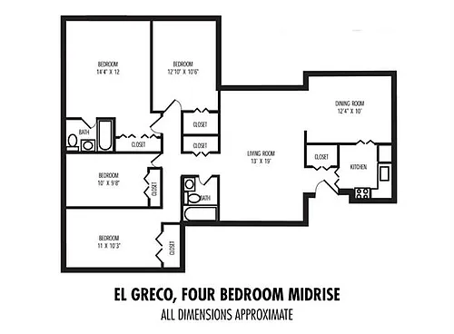 Floor plan 4Bedroom 2Bathroom