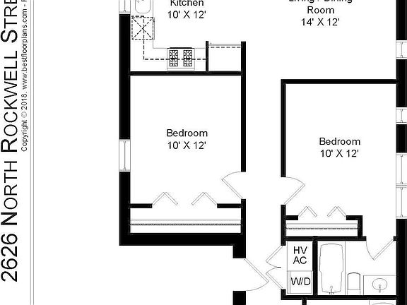 3rd image of 2626 N Rockwell St #3A