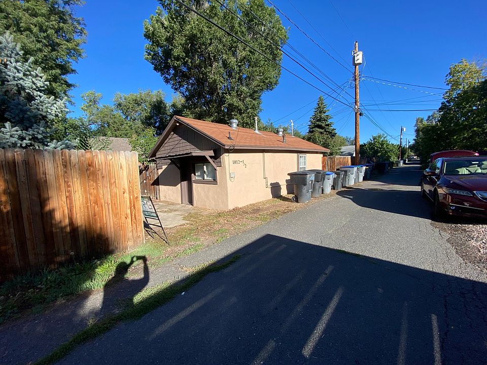 View from Alley. Limited parking for a smaller car.