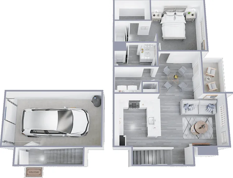 Venetian Flat B Classic Floorplan Diagram