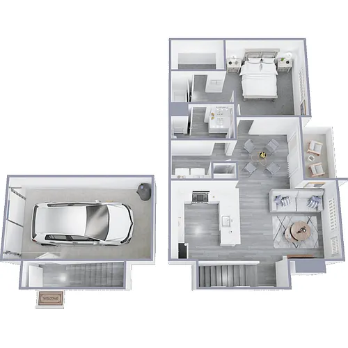 Floor plan Venetian Flat B Renovated