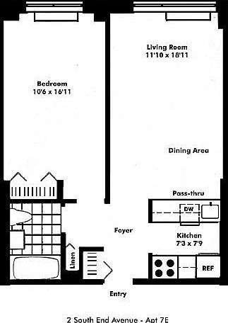 1st image of 2 S End Ave APT 7E