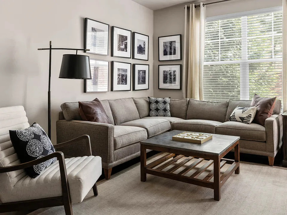 Living Room with Hard Surface Flooring