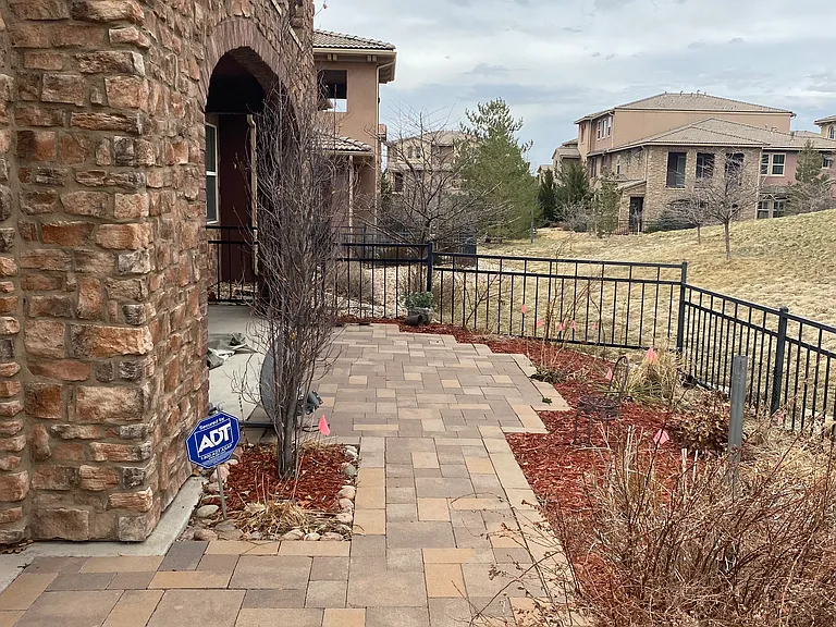 Patio view from side gate